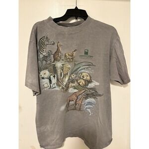 Vintage 1993 Animal Conservatory Nature T Shirt Size L